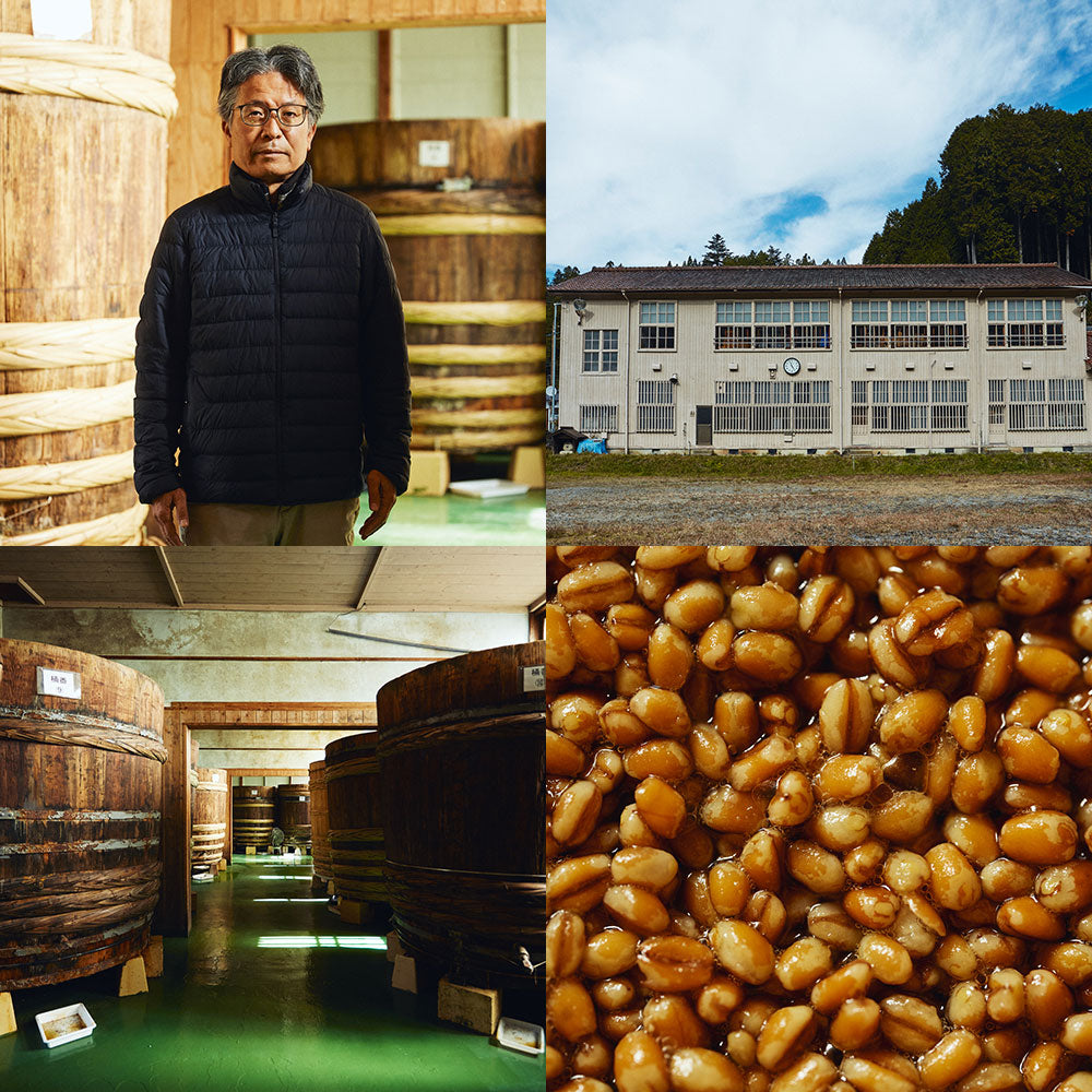 5 bottles of soy sauce made in wooden barrels