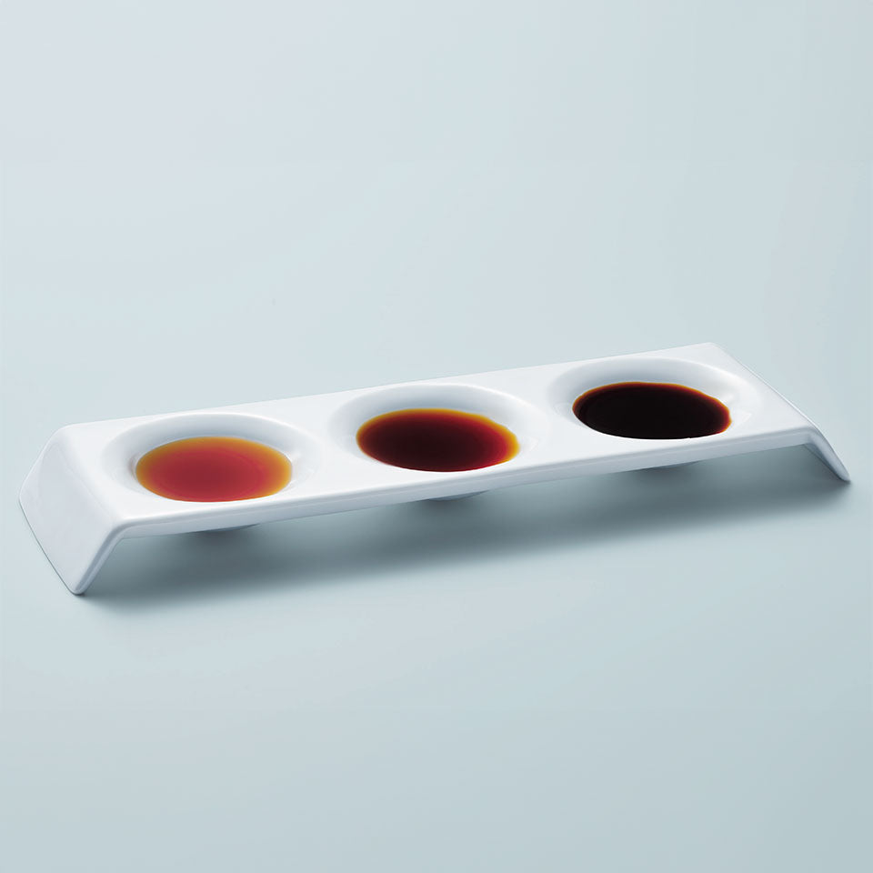 三口醤油皿