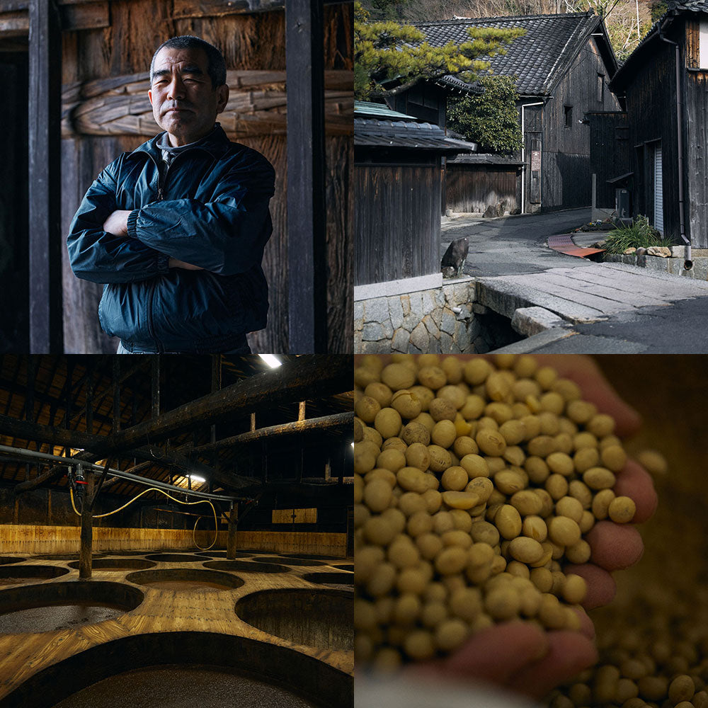 5 bottles of soy sauce made in wooden barrels