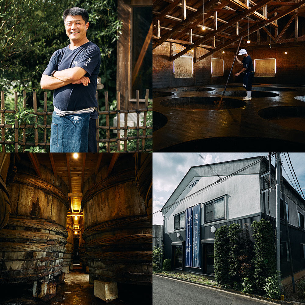 5 bottles of soy sauce made in wooden barrels